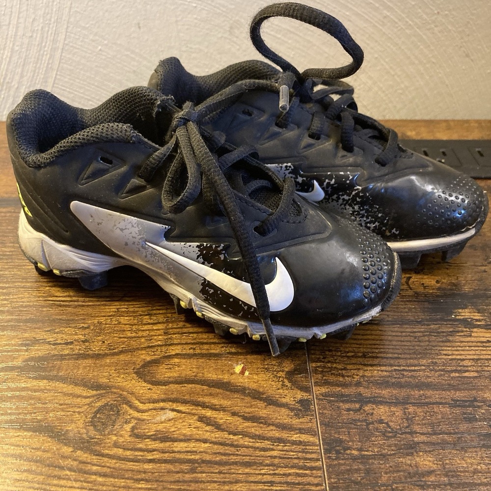 Kids Nike Vapor Ultrafly 2 Keystone Black Baseball Cleats Size 10C